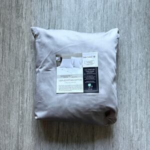 Lane Linen Gray 100% Egyptian Cotton Luxury Sateen 4-Piece Sheet Set Full Size